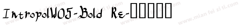 IntropolW05-Bold Re字体转换